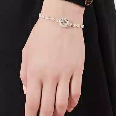 Gucci Interlocking G Silver Bracelet