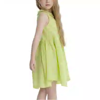 英氏 纯色百搭无袖儿童连衣裙 儿童款 活力绿