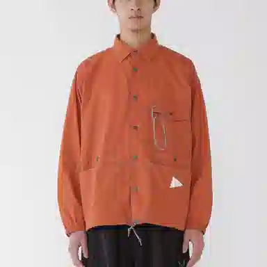 and wander FW25 crinkled nylon shirts jacket