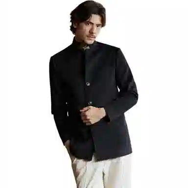 SEVEN High-End Wool Coat Black