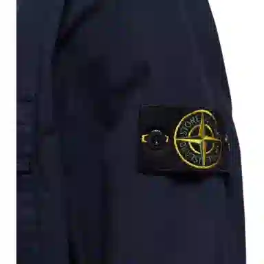 Stone Island SS23 Zip Pocket Shirt Jacket Navy