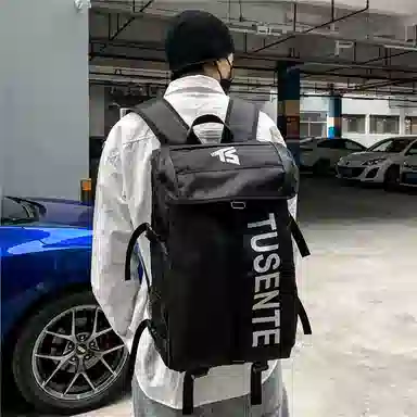 彤彤兔 潮牌大容量运动 牛津布 双肩包 常规 男女同款情侣款 红色/灰色/黑色