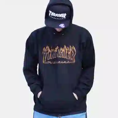 Thrasher Richter Hoodie Black