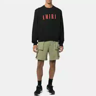AMIRI FW22 Logo Crewneck Sweatshirt Black