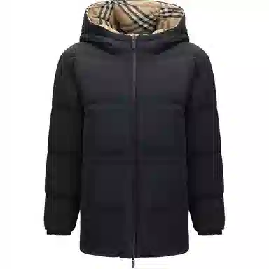 Burberry Check Reversible Hoodie Jacket