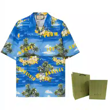 GUCCI SS22 Blue Shirt