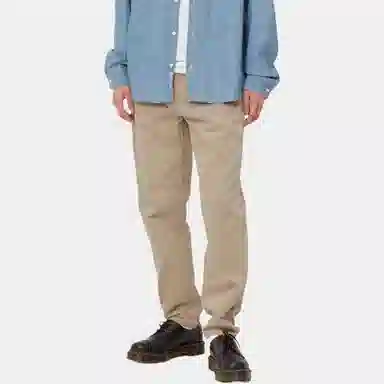 Carhartt WIP Logo Casual Pants Light Brown