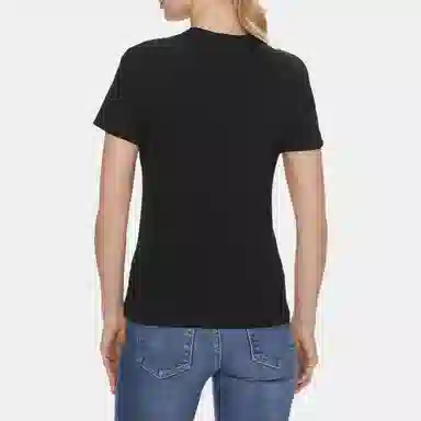 Calvin Klein Logo Print Crew Neck T-Shirt Black