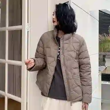 鸭鸭 通勤简约宽松羽绒服 女款