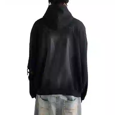 Balenciaga FW23 Logo Hoodie Black