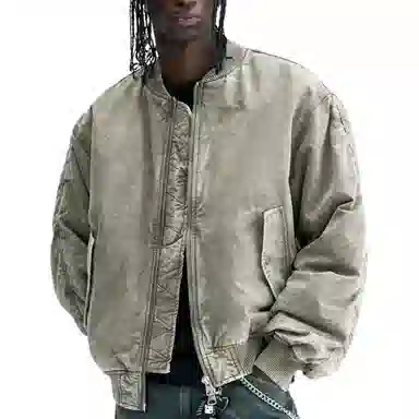 H&M Loose Fit Ribbed Pilot Jacket