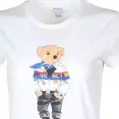 Polo Ralph Lauren Bear Print T-Shirt White