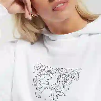GYMSHARK Graphic Hoodie Cherub