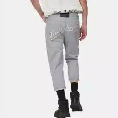 EVISU SS22 Denim Pants Light Grey