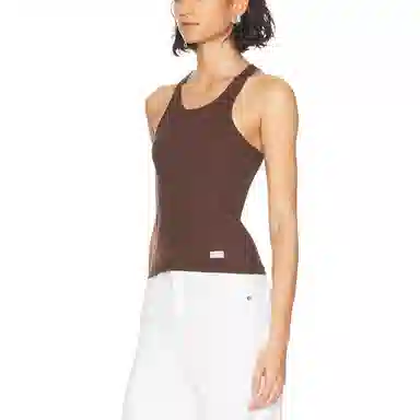 Alexander Wang SS25 Chocolate Tank Top