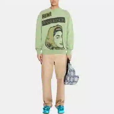 JW Anderson Logo Crewneck Green