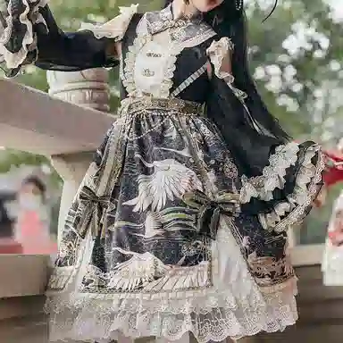 豹了个猫 印花舒适简约萝莉装 女款