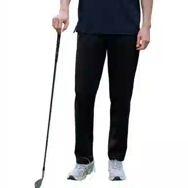 探路者 纯色舒适透气运动休闲裤 男款 黑色