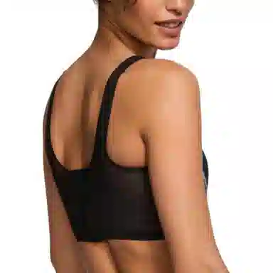 Victoria's Secret PINK VERY SEXY Sheer Shine Corset TopBlack