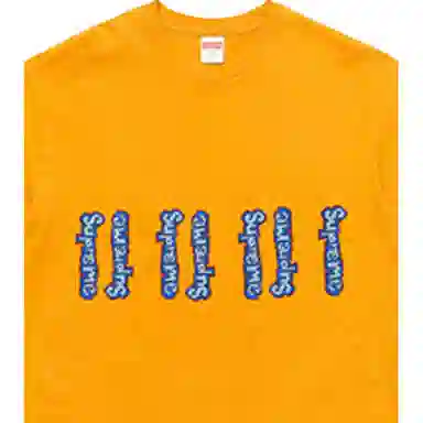 Supreme SS18 Gonz Logo Tee Mustard LogoT