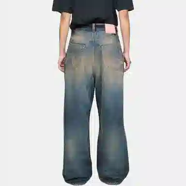 Acne Studios SS25 Vintage Washed Wide Jeans