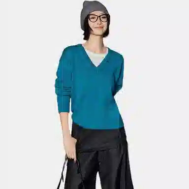 美洋 长袖宽松套头毛衣 女款