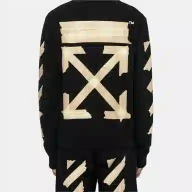 OFF-WHITE Tap Arrows Crewneck Black