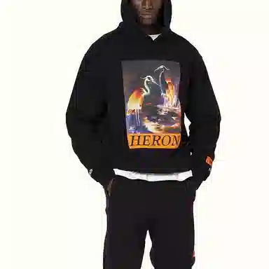 Heron Preston Hoodie Black