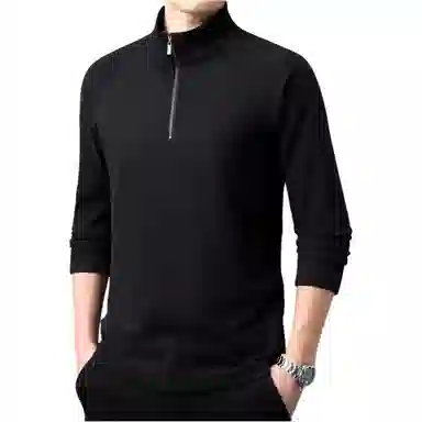 Laoyeche Half-Zip Mock Neck Sweatshirt