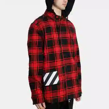 OFF-WHITE Plaid Long Sleeve Shirt