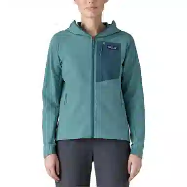 patagonia R1 Crossstrata Hoody Logo