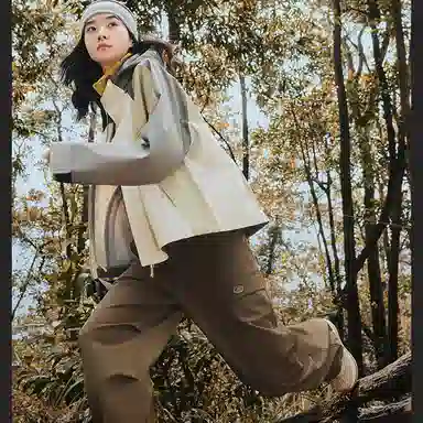 蕉下 简约纯色拉链休闲裤 女款