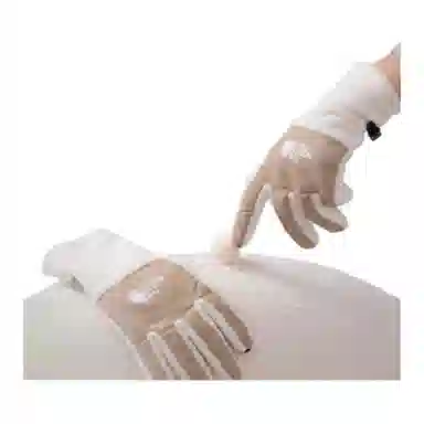 The North Face Logo Gloves White