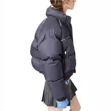 MIU MIU FW25 Logo Patch Down Jacket