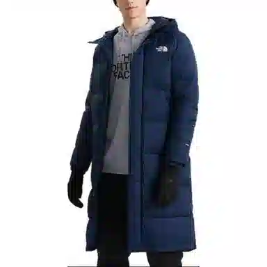 The North Face Logo Zip Hoodie Blue