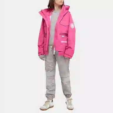 Canada Goose FW22 Logo Hoodie Jacket Pink