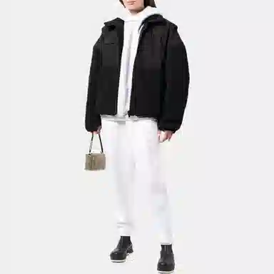 Alexander Wang拼接立领长袖夹克