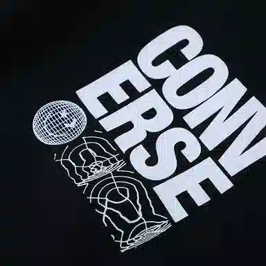 Converse Logo Hoodie Black