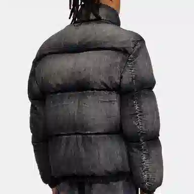 DIESEL FW24 Faded Turtleneck Down Jacket Black