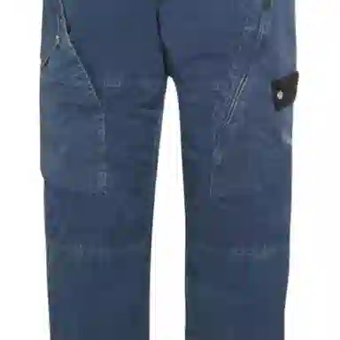 Stone Island FW25 Mid Waist Elastic Pocket Straight Jeans