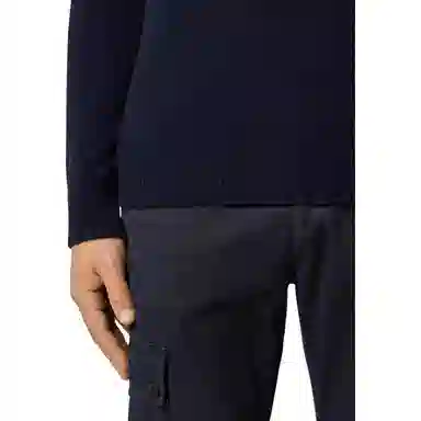 Stone Island Badge Button Turtleneck Sweater