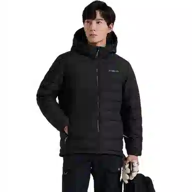 探路者 舒适透气保暖防风羽绒服 男款 黑色