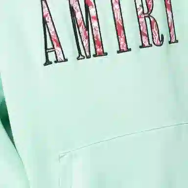 AMIRI Logo Hoodie Green