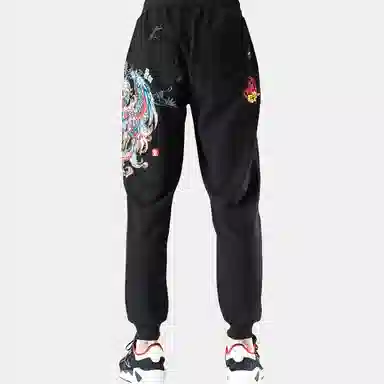 Onitsuka Tiger Hyaku Fuku Phoenix Embroidered Knit Pants