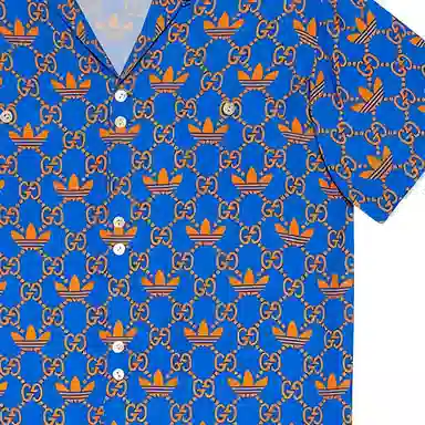 GUCCI x adidas SS23 Blue Shirt