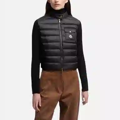Moncler Padded Corduroy Wool Cardigan