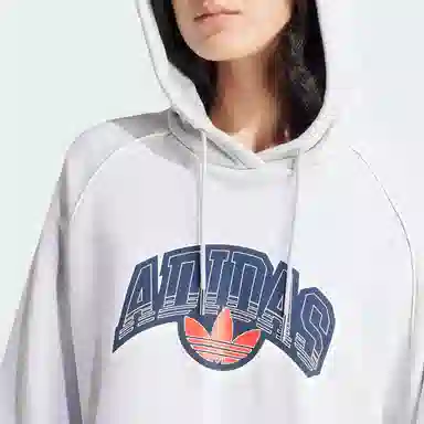 adidas Originals Cropped Hoodie Light Grey
