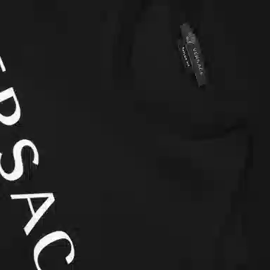 Versace Logo Print T-Shirt Black