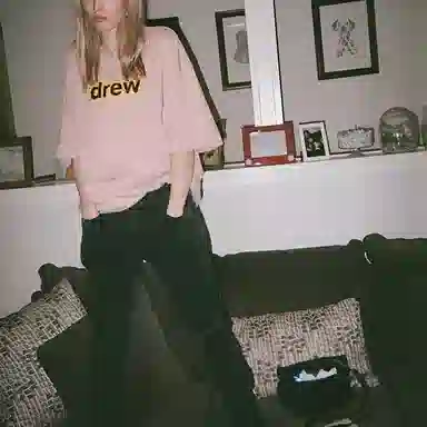 Drew House Secret SS Tee - Dusty Rose LogoT