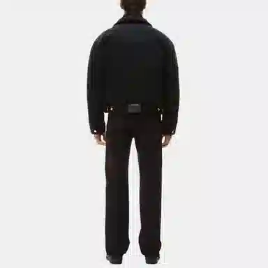 Alexander Wang Denim Biker Jacket Black